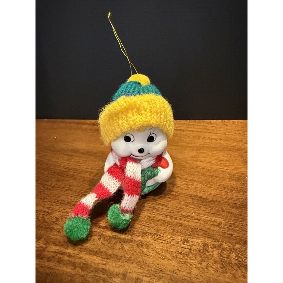 Snow Bells Other - Giftco Inc Bisque Snowman Bell Snow Bells Christmas Tree Ornament Porcelain